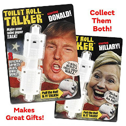 Clinton or Trump Toilet Roll Talker