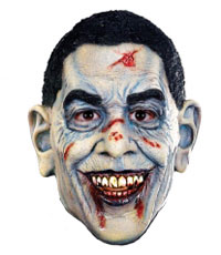Pale Barack Obama Zombie Halloween Mask