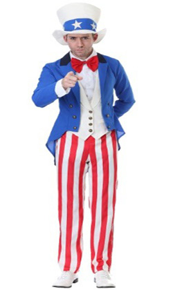 Plus Size Uncle Sam Costume