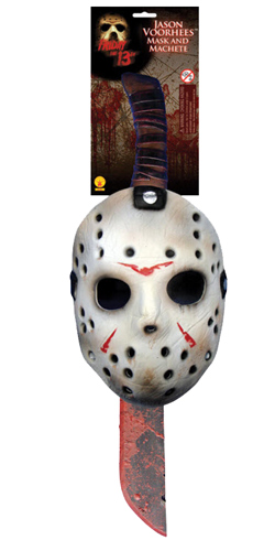 Friday 13Th Jason Machete Mask Set