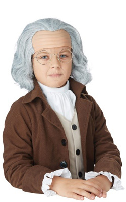 Kids Ben Franklin Wig