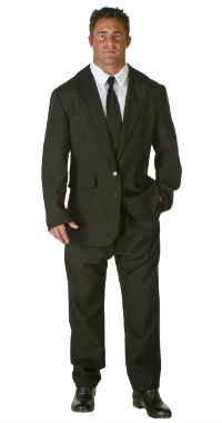 Mens Black Suit Costume